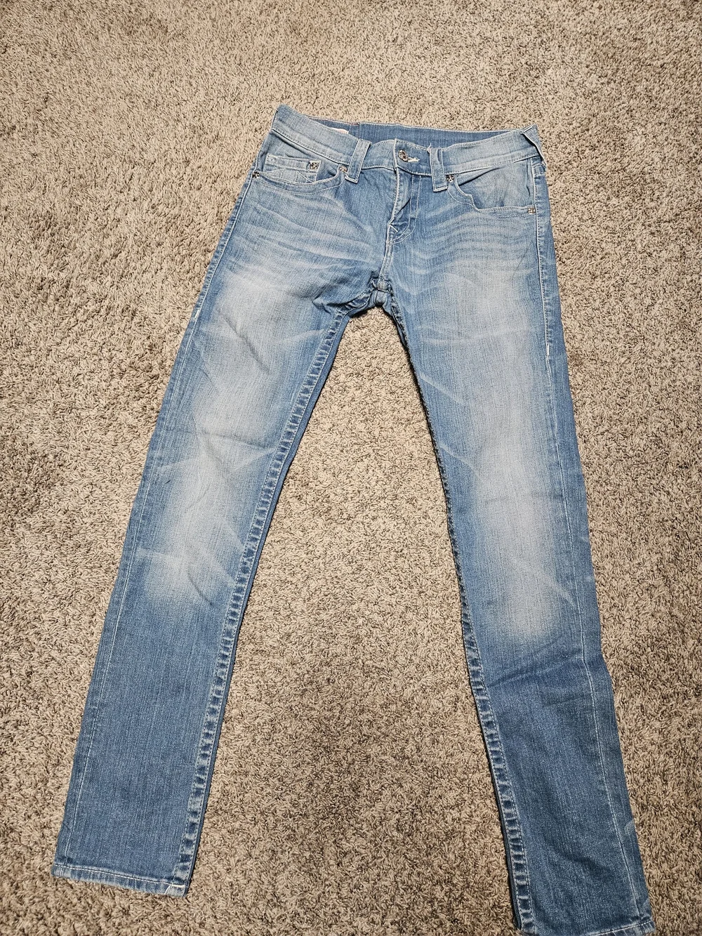 Men's True Religion Light Blue Slim Jeans